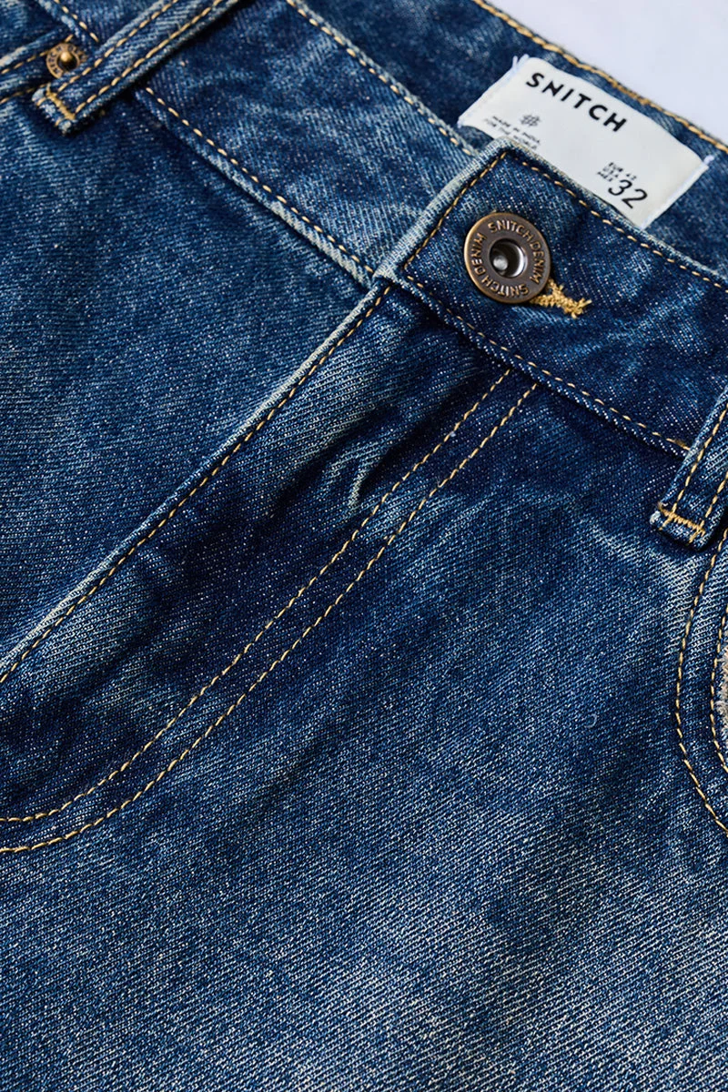 SNITCH Blue Denim Loose Fit Jeans for Men | Best Price UAE